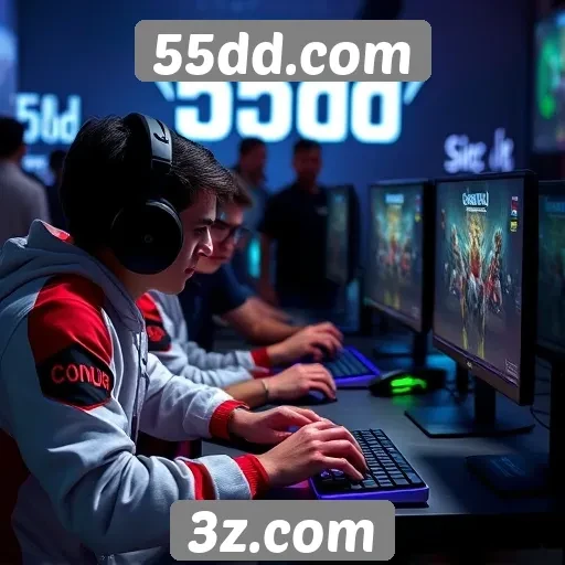 O crescimento da comunidade gamer no 55dd.com